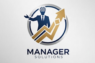 design a professional manager logo for your brand