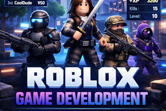build complete roblox game, roblox full game development