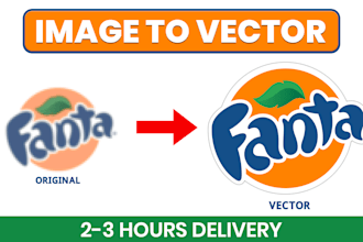 perfectly trace logo or image in vector