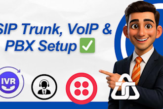 setup voip pbx system and sip trunk for call center business