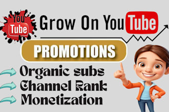 grow fast organic 1000 subscribes for youtube monetization