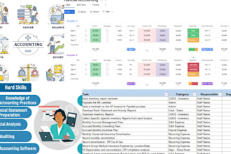 do accounting and finance assigned and  excel projects
