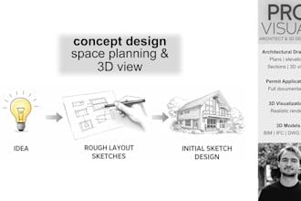 design residential architectural concept floor plans