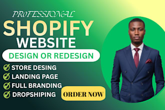 build shopify store design or dropshipping ecommerce store,