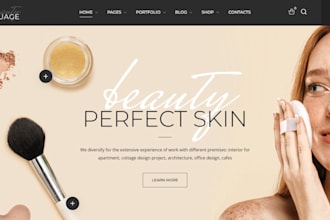 build makeup shopify cosmetics store lashes lipgloss makeup store beauty website