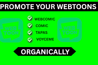 do webtoons promotions, comic marketing, webcomic and tapas manga promotions