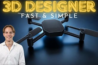 professional drone 3d models for projects and prototypes
