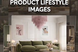 create ai lifestyle images for your furniture product