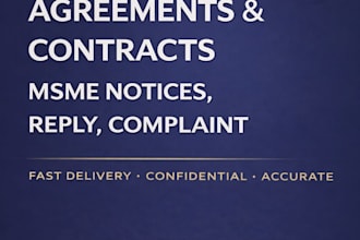 draft professional legal documents, legal notices and contracts
