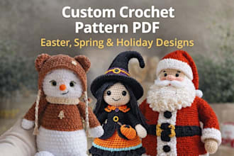 write a professional crochet pattern from your design or photo