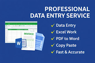 do professional data entry typing and copy paste work