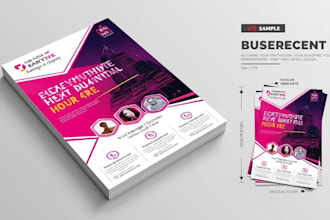 make professional and attractive flyers for your brand
