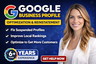 setup google my business fix suspended gmb reisntate business profile suspension