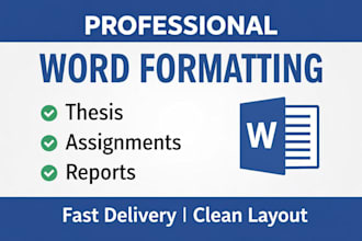 professionally format and redesign your word document