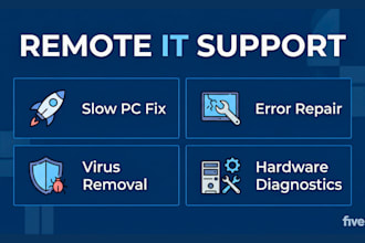 provide remote IT support slow PC fix and software installation