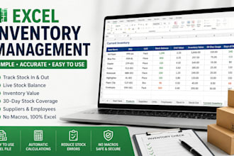 set up a custom excel inventory tracker for your warehouse