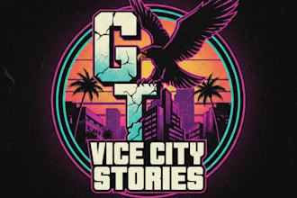 design a gta style gaming logo for your brand