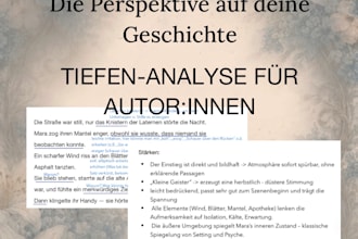 analyse your story for subtext, narrative flow, and structural coherence