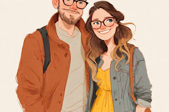 paint custom couple portrait