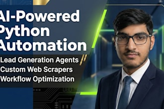 do python automation web scraping and lead generation