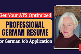 design an ats optimized CV, english resume, german lebenslauf and cover letter