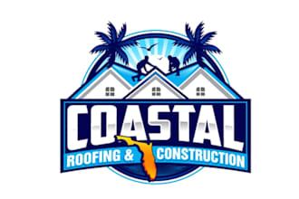 design unique handyman, roofing, home remodeling home decor and home repair logo