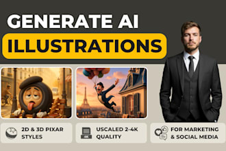 create branded ai marketing visuals and illustrations
