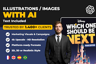 create ai marketing campaign visuals illustrations images