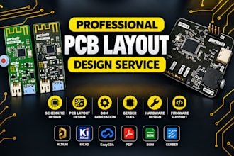 make hardware prototyping, schematic, pcb design, esp32, esp8266, stm32, arduino