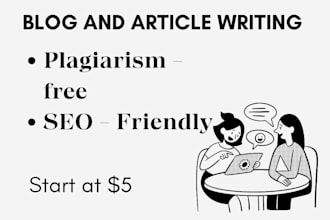 write SEO friendly blog posts and articles