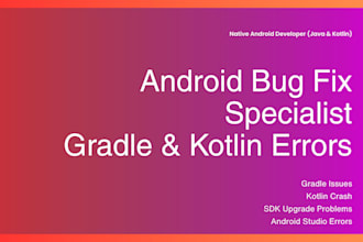 fix android studio build errors and crashes fast