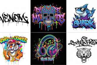 do professional street art and graffiti logo or any design