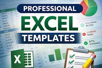 build an excel dashboard for sales, finance, or KPI reporting