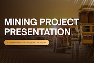 create mining project pitch deck natural resources investment deck