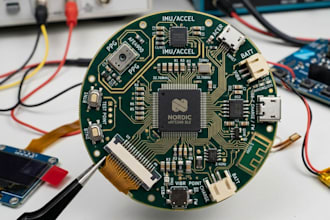 design wearable fitness tracker pcb with nordic nrf5340 ble prototype