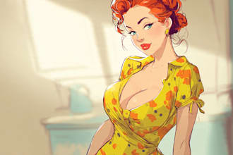 do illustration or pinup character