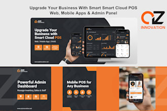provide a complete smart cloud pos software with mobile app