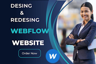 develop a responsive webflow landing page