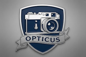 design a unique camera logo for your brand