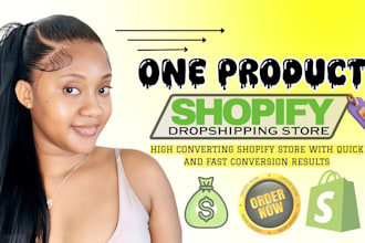shopify store, one product store, shopify website, shopify dropshipping, pagefly