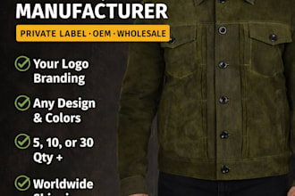manufacture custom leather jackets in bulk for brands