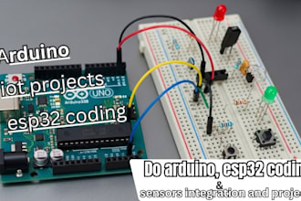 do arduino, esp32 coding, sensors integration and projects