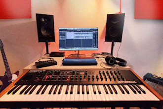 run your midi track through analog prophet synthesizer