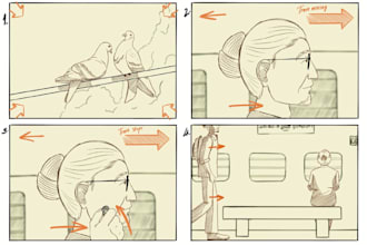 create storyboard for your ad, video, film or animation