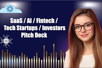 design a modern pitch deck for saas, fintech, ai startups and investors