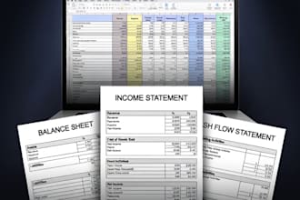 prepare balance sheet, income statement, and cash flow statement