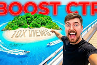 design a professional youtube thumbnail that boosts CTR