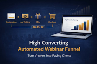 create a high converting webinarjam automated webinar funnel