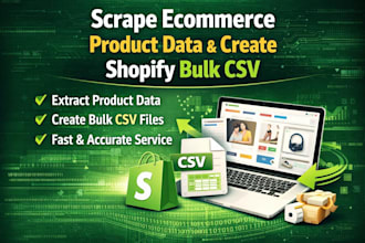 scrape products and upload in shopify or woocommerce