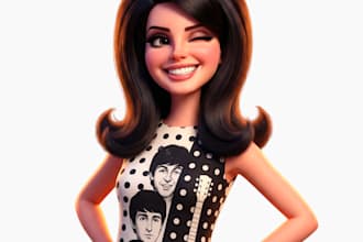 make a pixar cartoon character of you or an ai animation